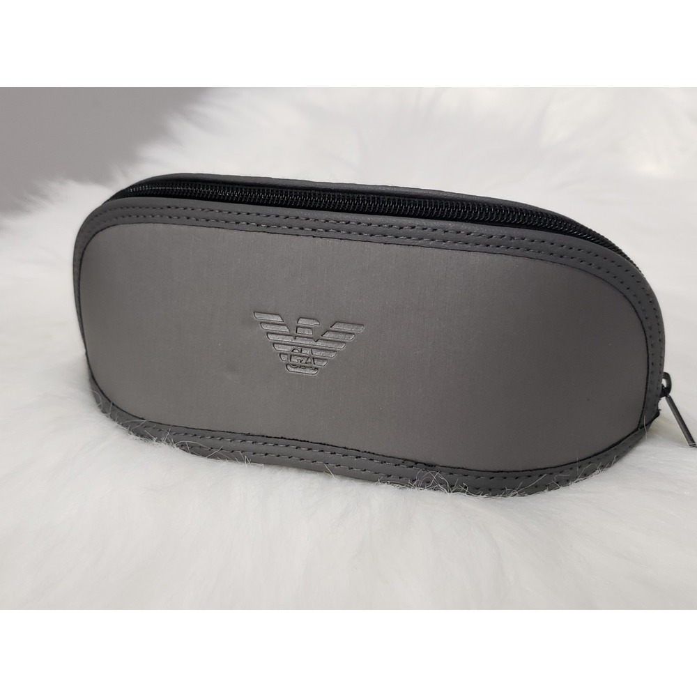 Emporio Armani Sunglasses Case Zip Logo Minimalist Gorpcore Prep Mens Case